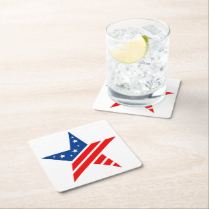 Onderzetter voor patriottisch papier Star-Drink