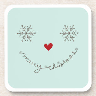 Onderzetter voor prettige kerstfeestdag