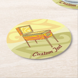 Onderzetter voor rondpapier voor pinbalmachines