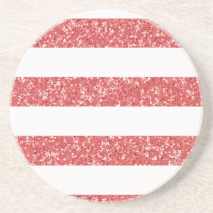 Onderzetter voor spinkelvormig glitter-look Stripe