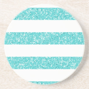 Onderzetter voor spinkelvormig glitter-look Stripe