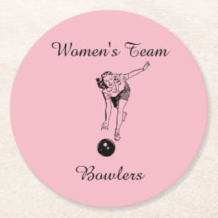 Onderzetter voor vrouwelijke teams Bowlers