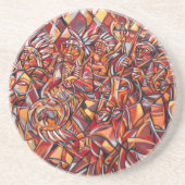 Onderzetter voor zandsteen uit de Indische Oorlog (Voorkant)