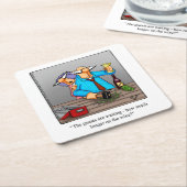 Onderzetter wijn Humor (Schuin)