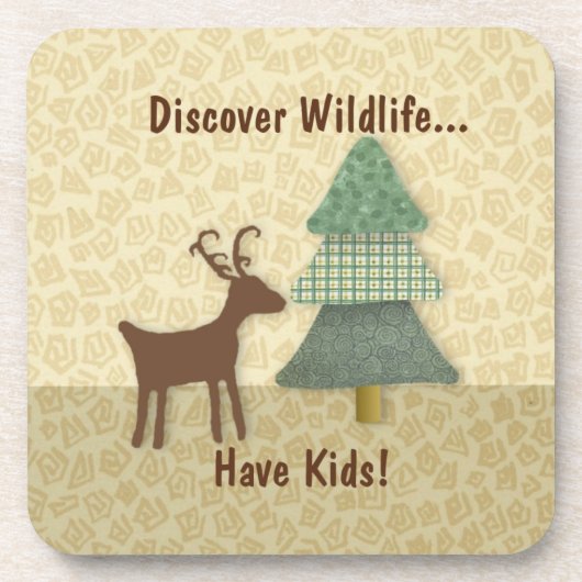 Onderzetter Wildlife Cork ontdekken (Voorkant)