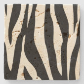 Onderzetter Zebra Pattern Stone (Voorkant)