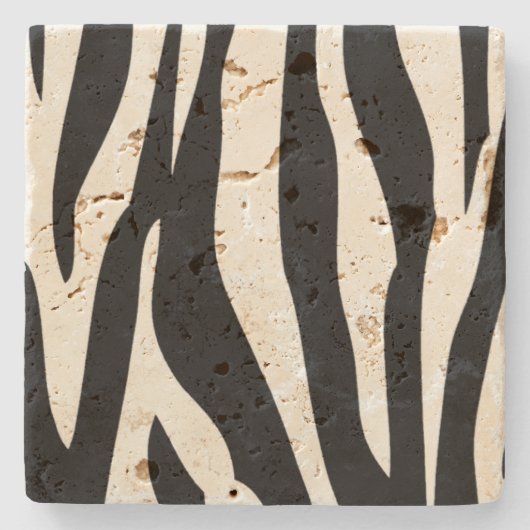 Onderzetter Zebra Pattern Stone (Voorkant)