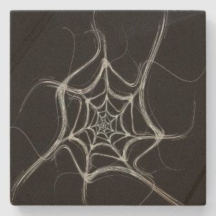 Onderzetter zwart-wit Fractal Square