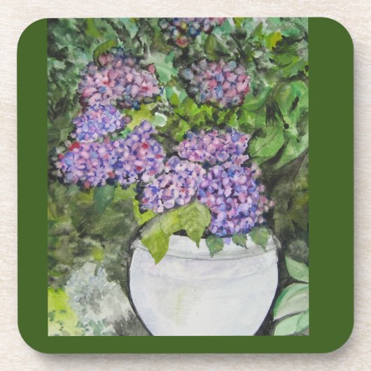 Onderzetters 6-pack Hydrangea's (Voorkant)