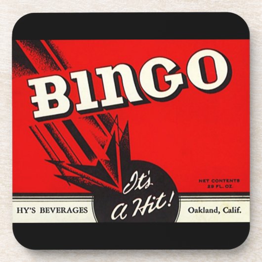 Onderzetters Bingo Beverage Label Het is een HAIT (Voorkant)
