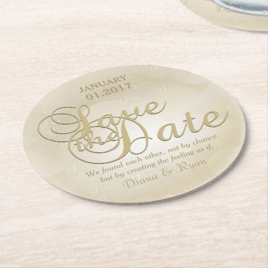 Onderzetters Datum opslaan (Gebogen)