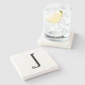 Onderzetters de met monogram van de Steen (Zijkant)