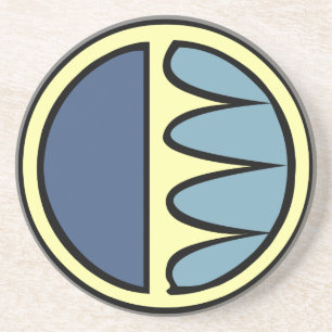 Onderzetters en decor voor de eerste illustratie