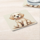 onderzetters (Golden Retriever) (Schuin)