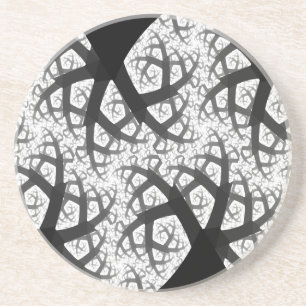 Onderzetters met gebroken bos fractal