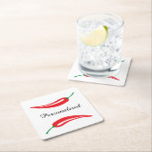 Onderzetters met gepersonaliseerde rode, hete Spaa (Insitu)