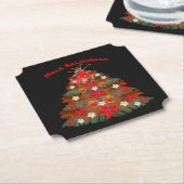 Onderzetters met Hawaiiaanse kerstbomen (Gekanteld)