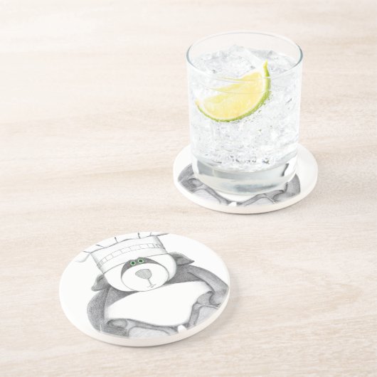 Onderzetters met het Afbeelding van het Beer Panda (Zijkant)