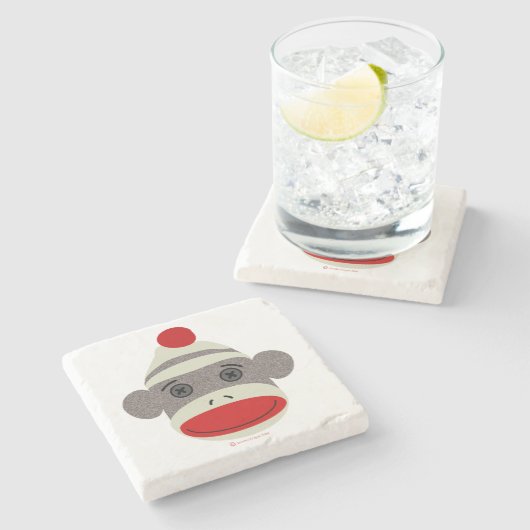 Onderzetters met Socket Monkey Face Stone (Zijkant)