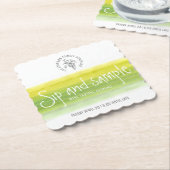 Onderzetters op basis van sip- en voorbeeldwijn (Gebogen)