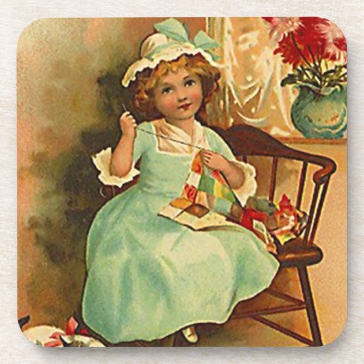 Onderzetters Quilter Busy Hands Quilting Bee (Voorkant)