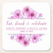 Onderzetters ter viering van de roze bloem van Ane (Voorkant)