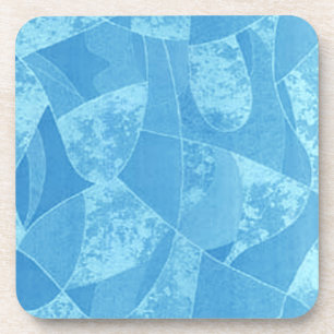 Onderzetters van blauw gordelglas