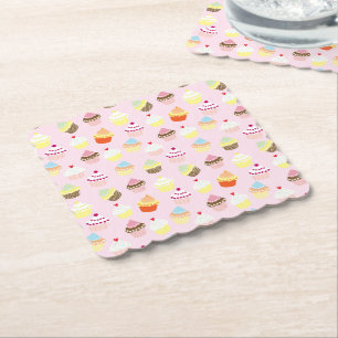 Onderzetters van Cupcake Party