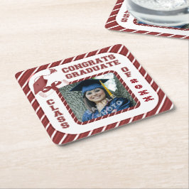 Onderzetters van de Burgundy Afstuderen Afstuderen