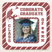 Onderzetters van de Burgundy Afstuderen Afstuderen (Voorkant)