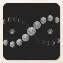 Onderzetters van de maanfase-oneindigheid