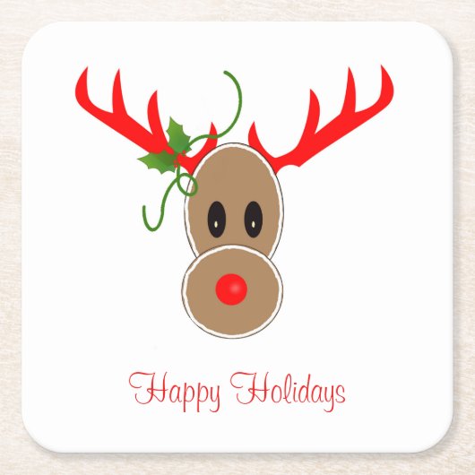 Onderzetters van de rendiersoort Gingerbrood (Voorkant)