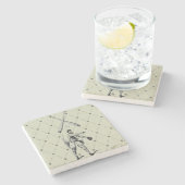 Onderzetters van de Steen van de Baseball Player (Zijkant)