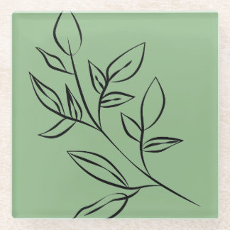 Onderzetters van groen glas