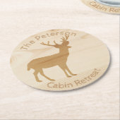 Onderzetters van houtdeerpapier (Gebogen)