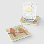 Onderzetters van kardinaal haar (Zijkant)