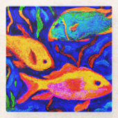 Onderzetters van tropisch glas (Voorkant)