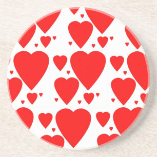 Onderzetters van Valentijnse hartverwarmingen