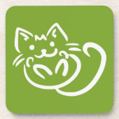 Onderzetters voor aangepaste kleuren bij Cat Illus (Voorkant)