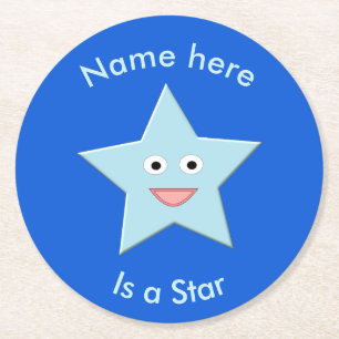 Onderzetters voor Bright Blue Celebration Star Cus