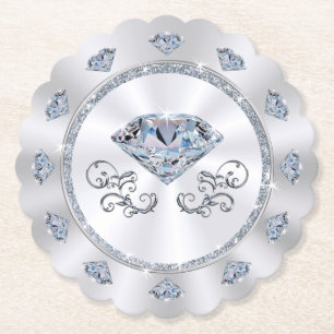 Onderzetters voor eenmalig gebruik. Diamond thema