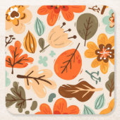 Onderzetters voor herfst-feesten bladeren (Voorkant)