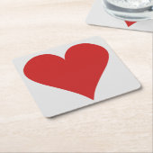Onderzetters voor kaartspeler - hart (Schuin)