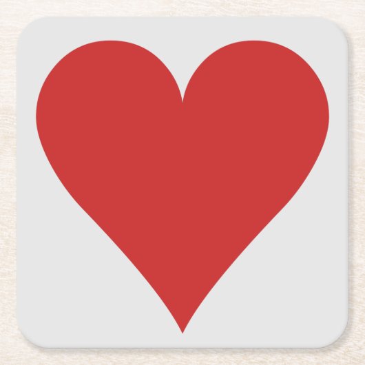 Onderzetters voor kaartspeler - hart (Voorkant)