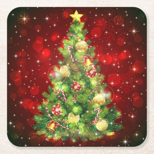 Onderzetters voor kerstboompapier (Voorkant)