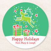 Onderzetters voor kerstrangeerrendieren (Voorkant)