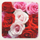 Onderzetters voor rood rozenpapier (Voorkant)