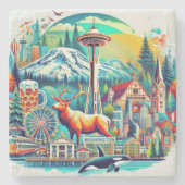 Onderzetters voor Washington State Adventure (Voorkant)