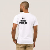 Onderzoek 9-11 t-shirt (Achterkant volledig)