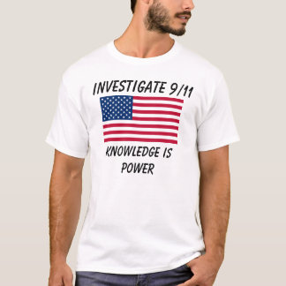 Onderzoek 9/11 - Vlag van de VS - Basis T-Shirt